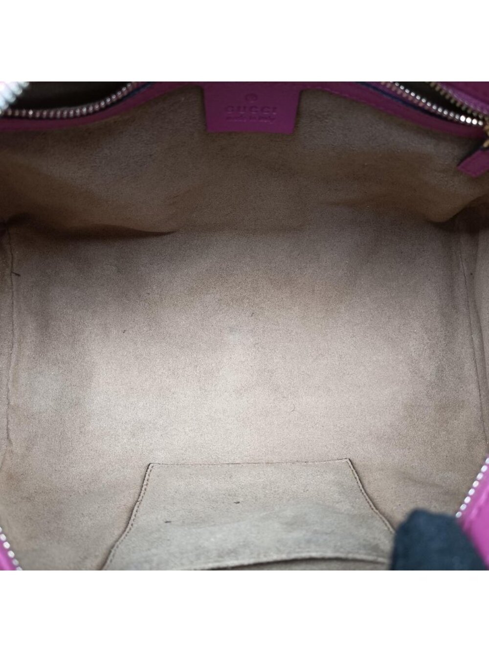 Gucci GG Supreme Beige Red Pink Canvas Travel - Picture 9 of 15